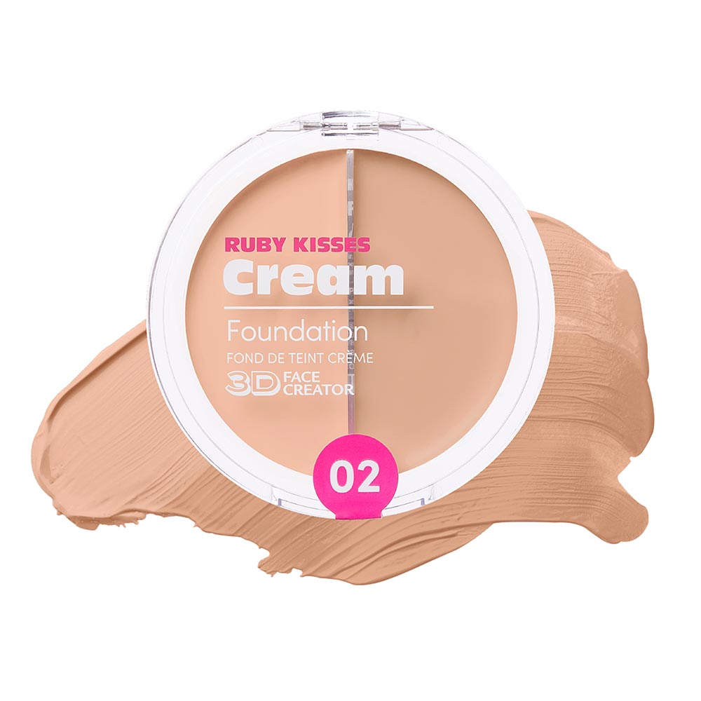 Ruby Kisses 3D Face Creator – Duo Cream Foundation & Concealer - Beauty Exchange Beauty Supply
