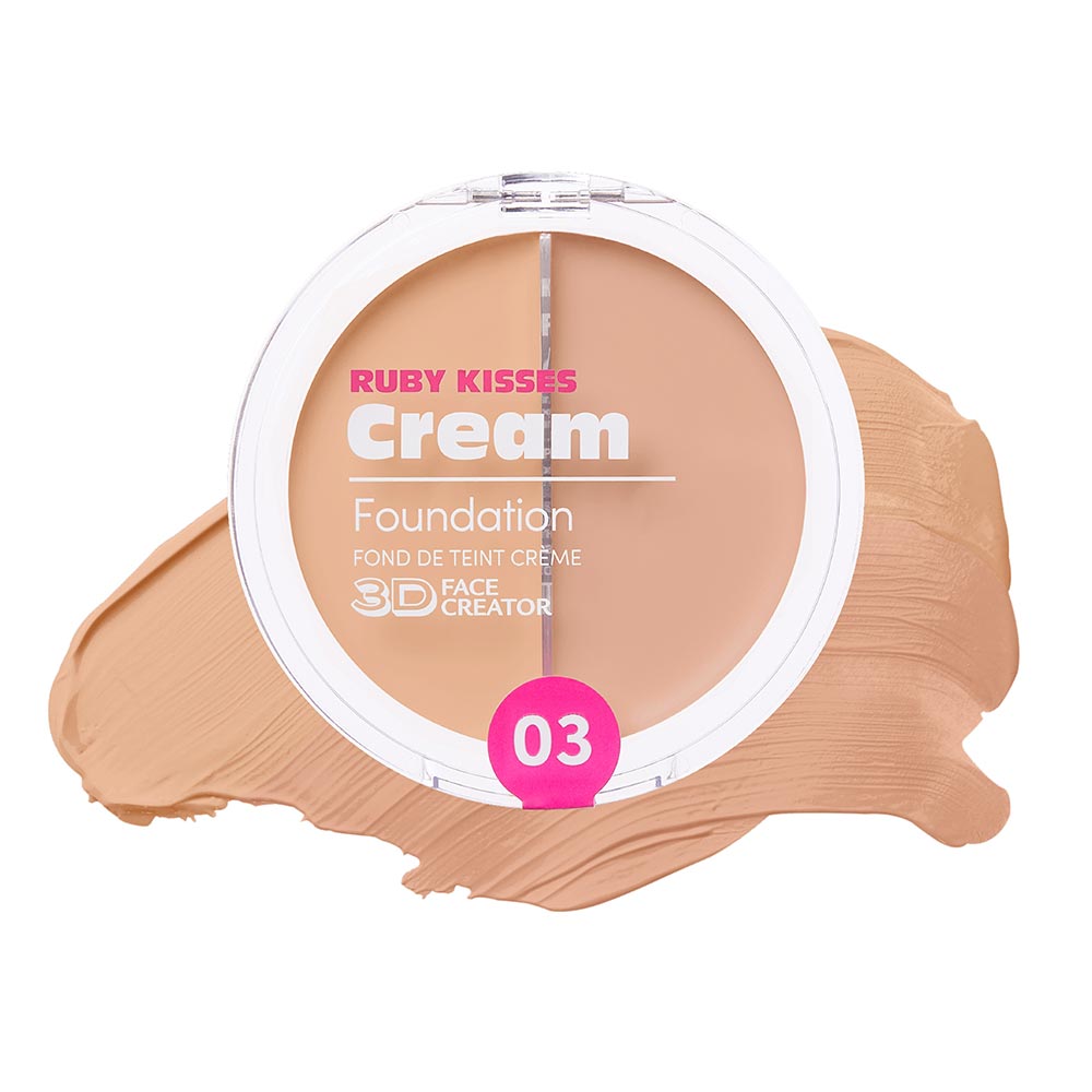 Ruby Kisses 3D Face Creator – Duo Cream Foundation & Concealer - Beauty Exchange Beauty Supply