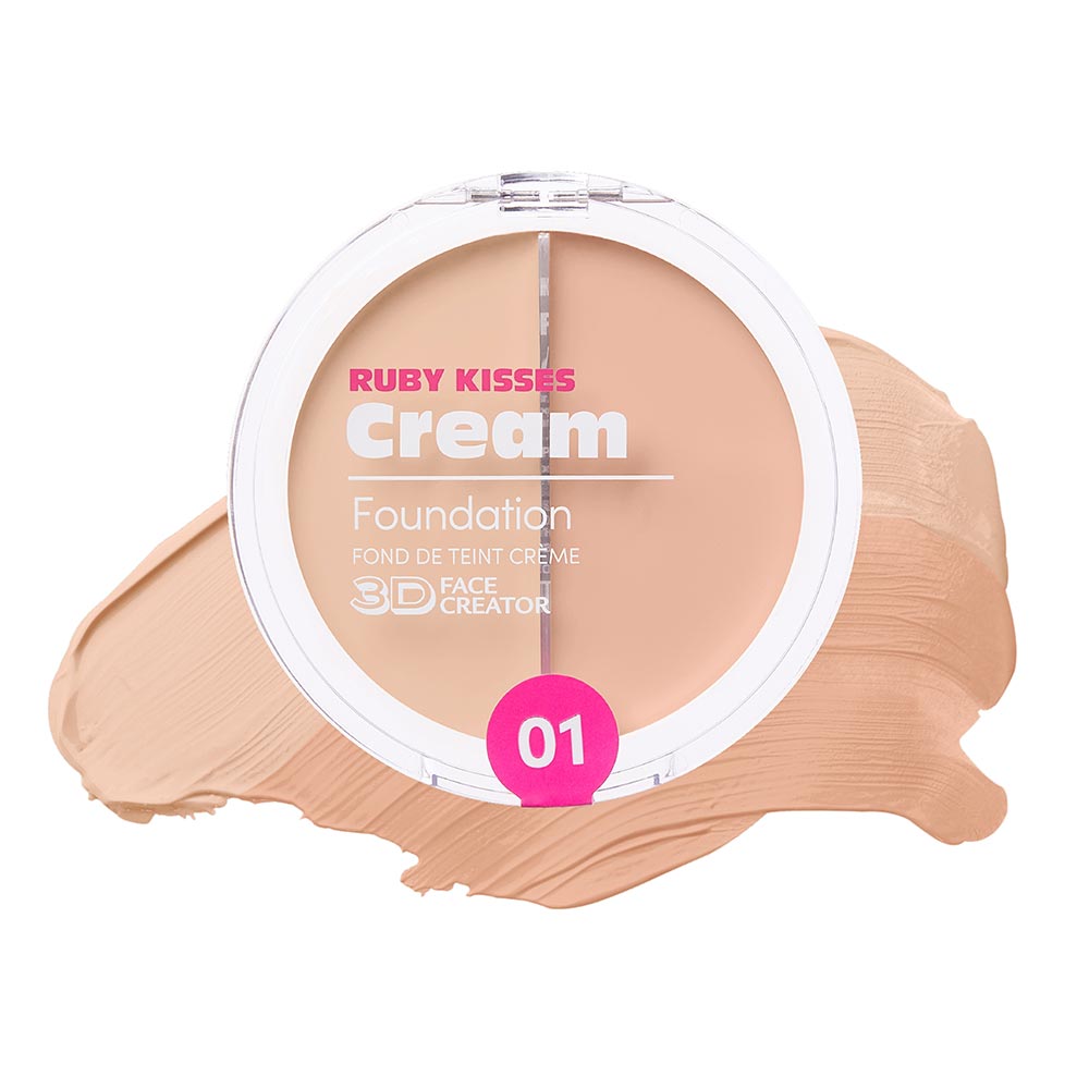 Ruby Kisses 3D Face Creator – Duo Cream Foundation & Concealer - Beauty Exchange Beauty Supply