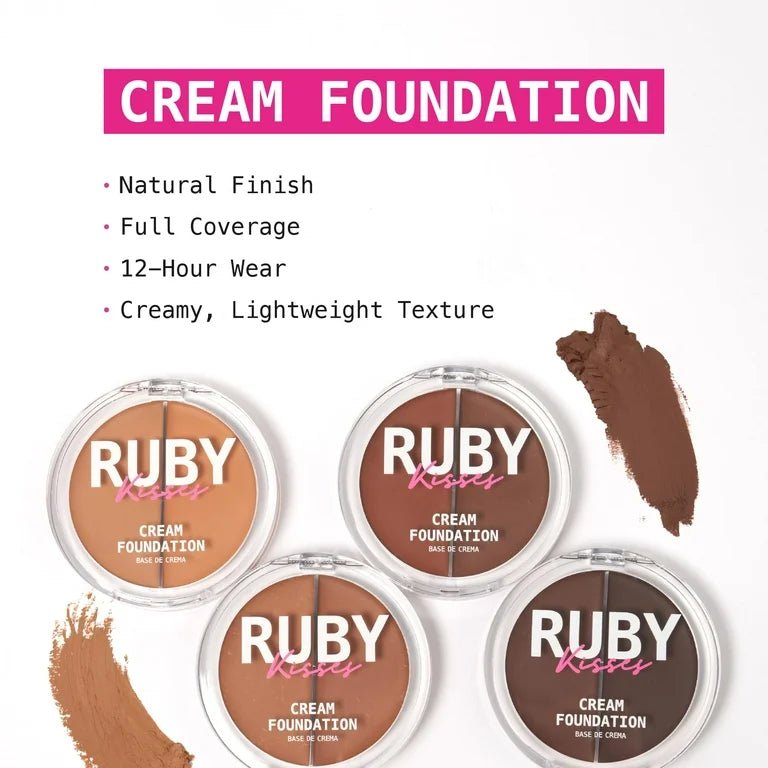 Ruby Kisses 3D Face Creator – Duo Cream Foundation & Concealer | Levels 9–15 - Beauty Exchange Beauty Supply