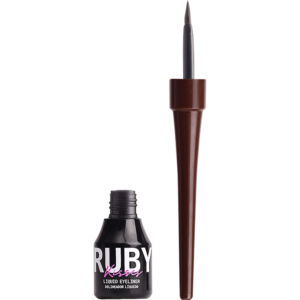 Ruby Kisses Classic Liquid Eyeliner – Bold, Precise, & Long - Wearing | 6 Shades | 0.10 oz (3g) - Beauty Exchange Beauty Supply