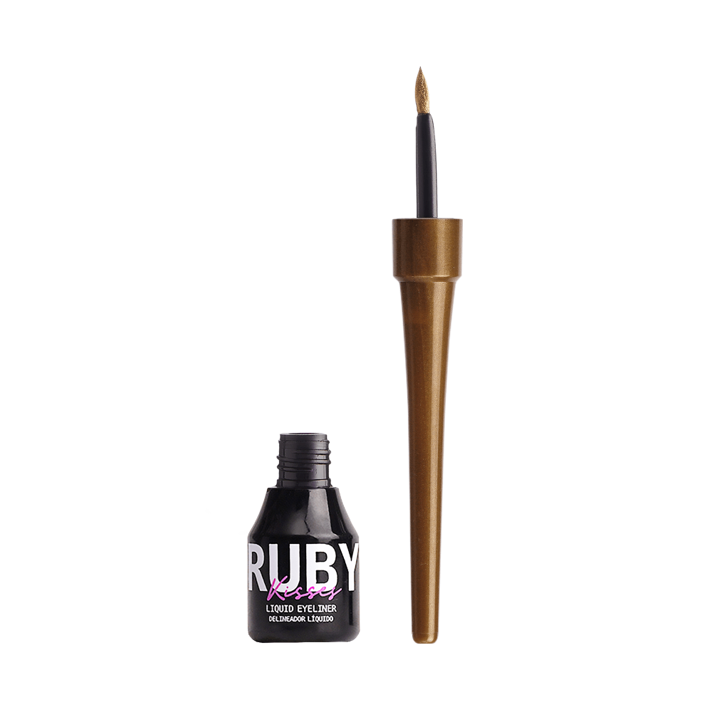 Ruby Kisses Classic Liquid Eyeliner – Bold, Precise, & Long - Wearing | 6 Shades | 0.10 oz (3g) - Beauty Exchange Beauty Supply