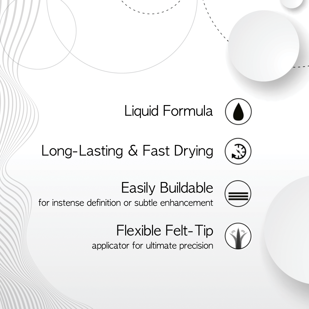 Ruby Kisses Classic Liquid Eyeliner – Bold, Precise, & Long - Wearing | 6 Shades | 0.10 oz (3g) - Beauty Exchange Beauty Supply