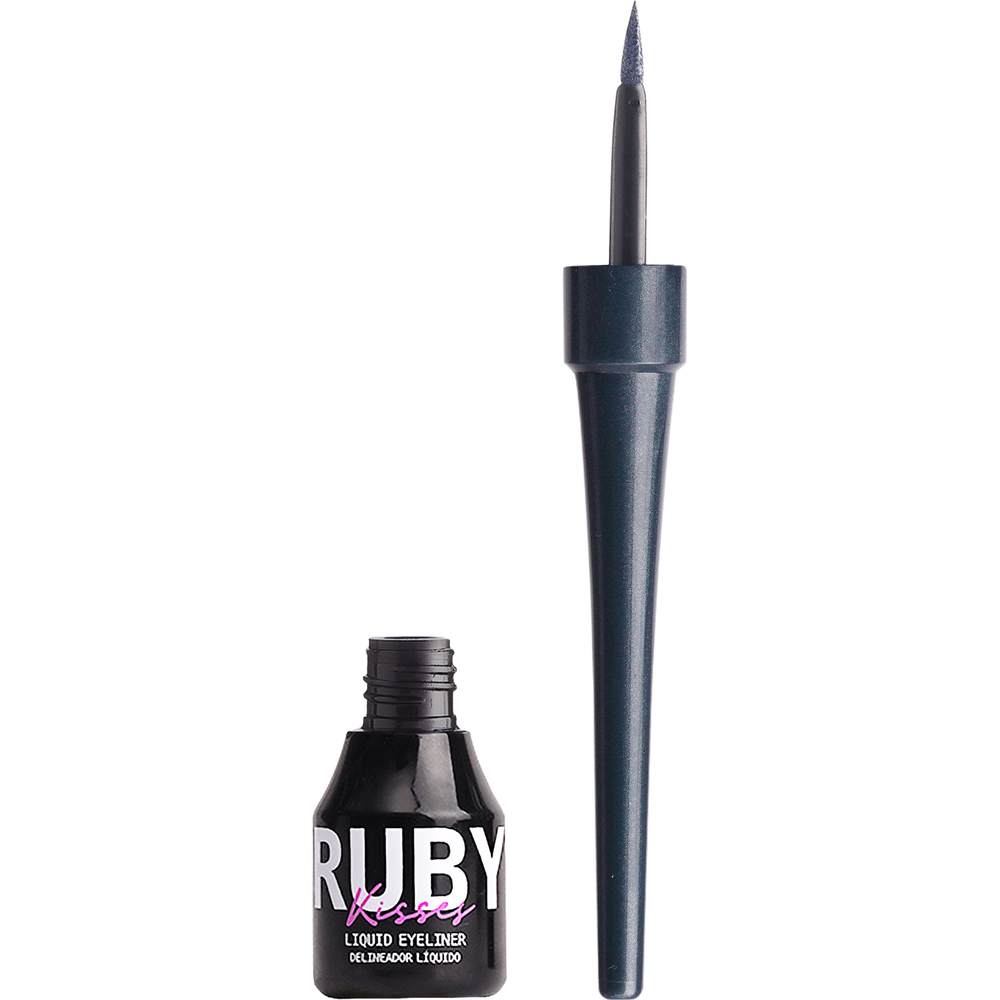 Ruby Kisses Classic Liquid Eyeliner – Bold, Precise, & Long - Wearing | 6 Shades | 0.10 oz (3g) - Beauty Exchange Beauty Supply