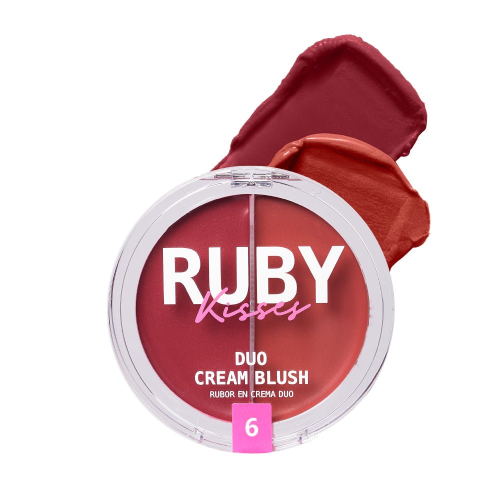 Ruby Kisses Duo Cream Blush – Solid & Shimmer Color in One | 6 Gorgeous Shades - Beauty Exchange Beauty Supply