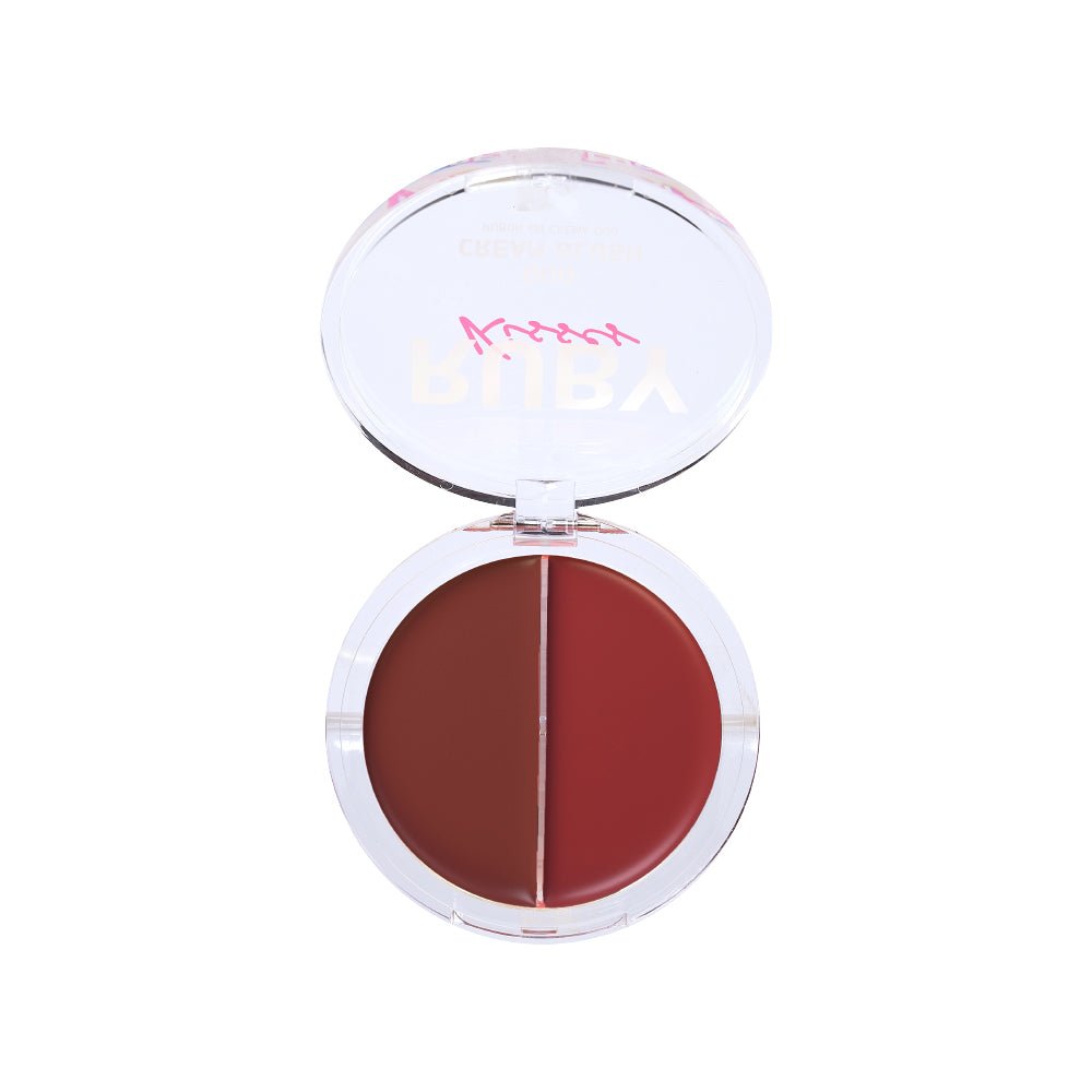 Ruby Kisses Duo Cream Blush – Solid & Shimmer Color in One | 6 Gorgeous Shades - Beauty Exchange Beauty Supply