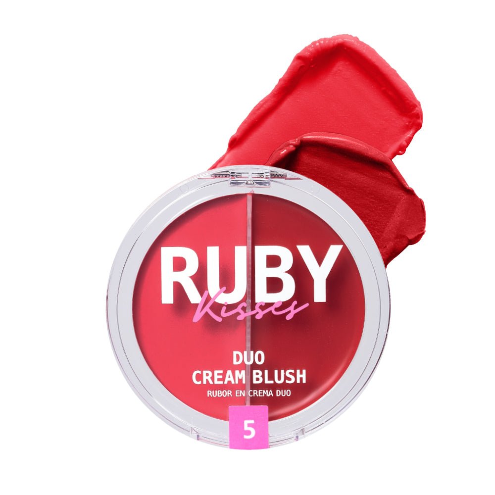 Ruby Kisses Duo Cream Blush – Solid & Shimmer Color in One | 6 Gorgeous Shades - Beauty Exchange Beauty Supply