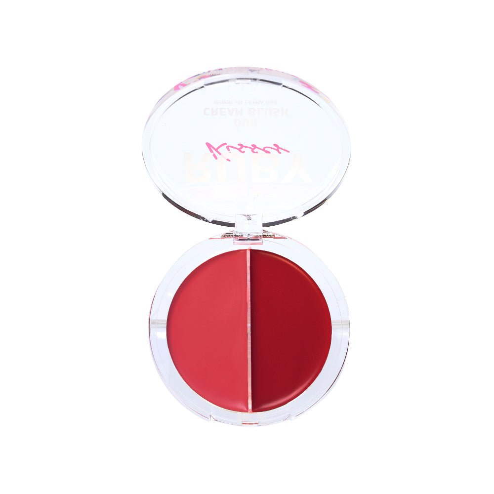 Ruby Kisses Duo Cream Blush – Solid & Shimmer Color in One | 6 Gorgeous Shades - Beauty Exchange Beauty Supply
