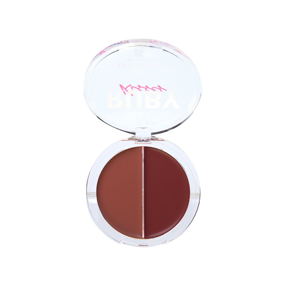 Ruby Kisses Duo Cream Blush – Solid & Shimmer Color in One | 6 Gorgeous Shades - Beauty Exchange Beauty Supply