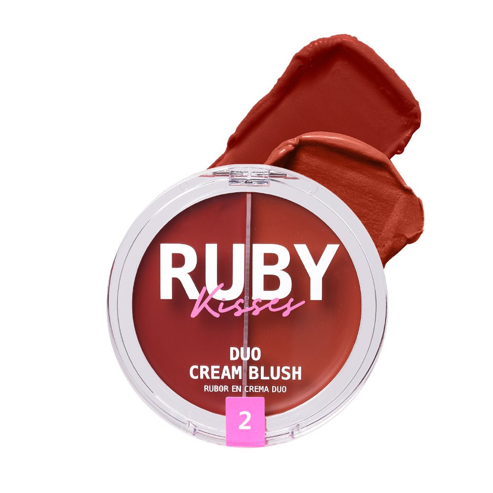 Ruby Kisses Duo Cream Blush – Solid & Shimmer Color in One | 6 Gorgeous Shades - Beauty Exchange Beauty Supply