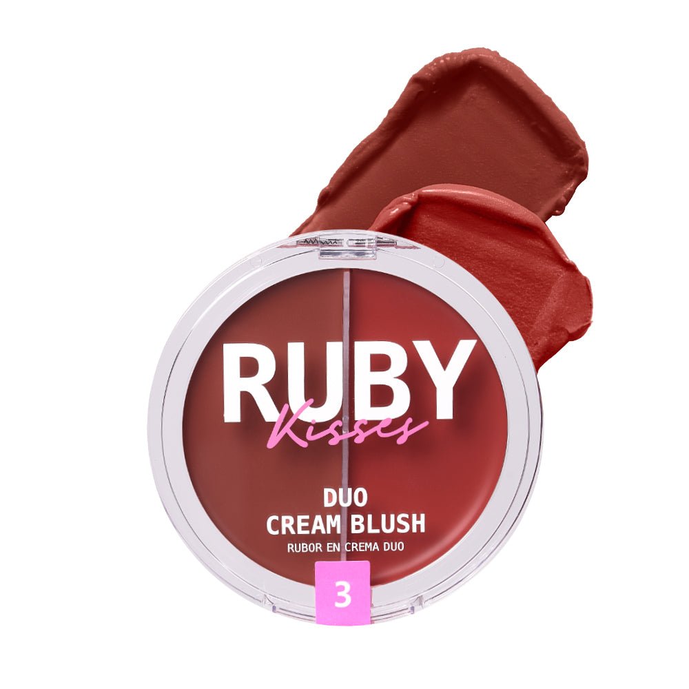 Ruby Kisses Duo Cream Blush – Solid & Shimmer Color in One | 6 Gorgeous Shades - Beauty Exchange Beauty Supply