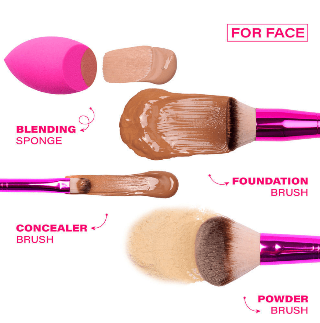 Ruby Kisses Essential Brush & Sponge Set - Beauty Exchange Beauty Supply