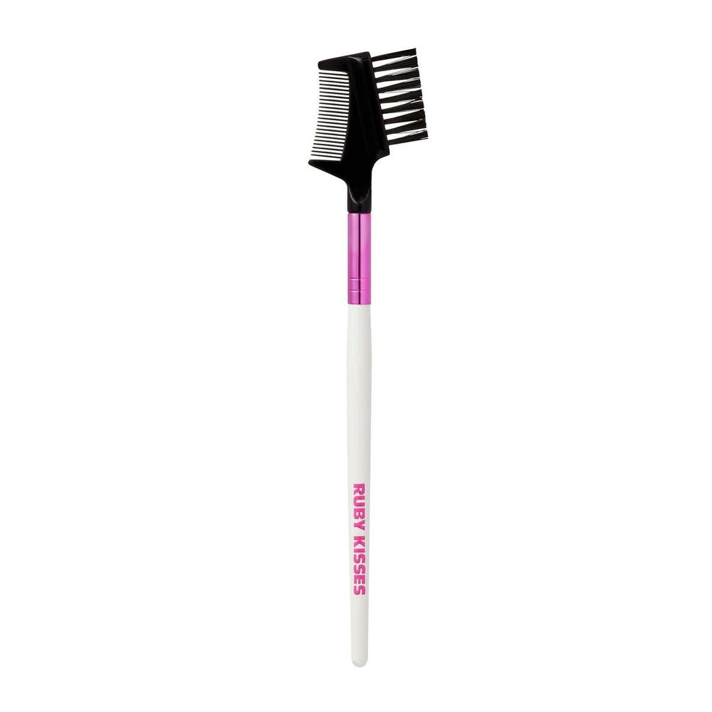 Ruby Kisses Eye & Brow Brushes โ 2 - in - 1 Eyebrow, Precise Eyeliner, and Lash & Brow Comb Tools - Beauty Exchange Beauty Supply