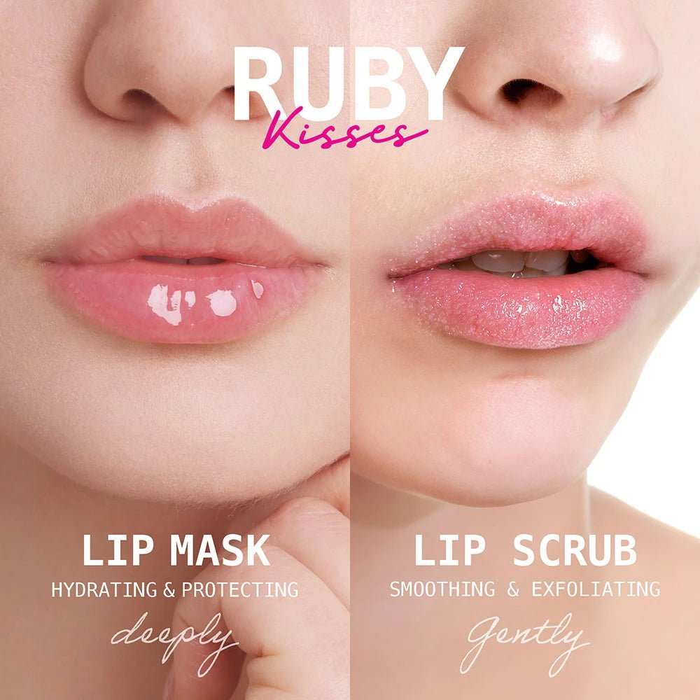 Ruby Kisses Gentle Lip Scrub – Exfoliating & Smoothing with Vitamin E | Hydrating Lip Treatment | 14g - Beauty Exchange Beauty Supply