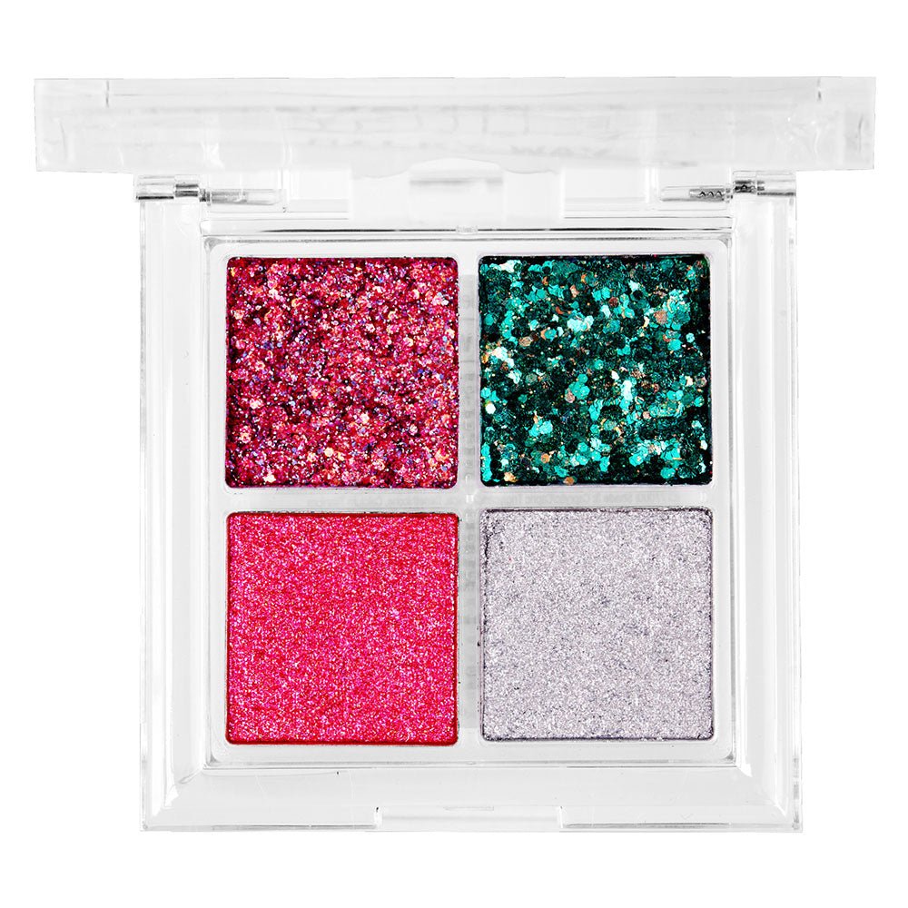 Ruby Kisses Glitter Gem Palette – The Ultimate Glue - Free Glitter | 4 Shades | 2.96g - Beauty Exchange Beauty Supply