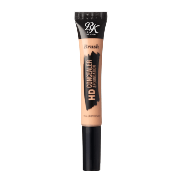 Ruby Kisses HD Concealer & Foundation Brush – Flawless Full Coverage Face Makeup | 6 Shades | 0.37 oz - Beauty Exchange Beauty Supply