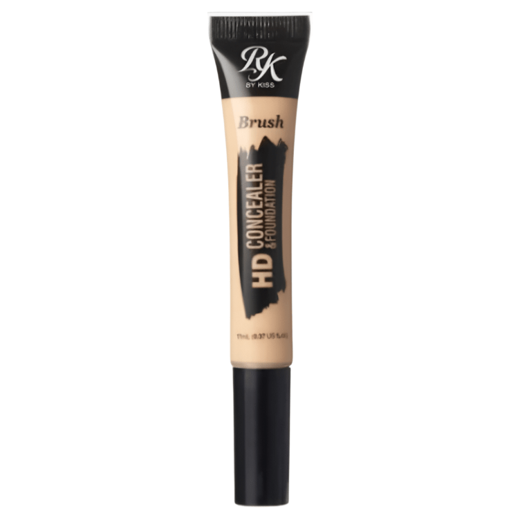 Ruby Kisses HD Concealer & Foundation Brush – Flawless Full Coverage Face Makeup | 6 Shades | 0.37 oz - Beauty Exchange Beauty Supply