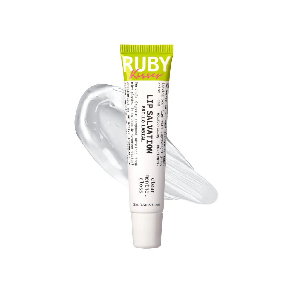 Ruby Kisses Lip Salvation Lip Gloss Menthol - Infused Treatment – 15ml - Beauty Exchange Beauty Supply
