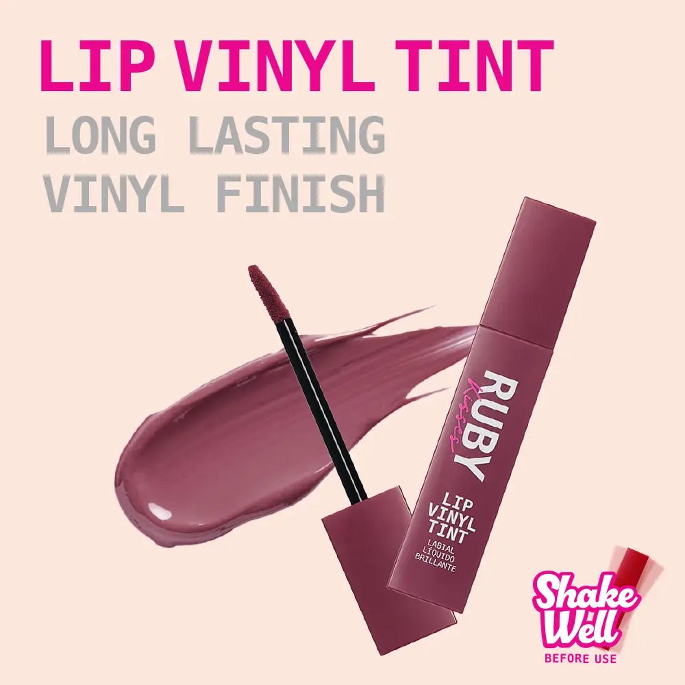 Ruby Kisses Lip Vinyl Tint Liquid Lipstick – Transfer - Proof, Bold Color | 10 High - Impact Shades - Beauty Exchange Beauty Supply