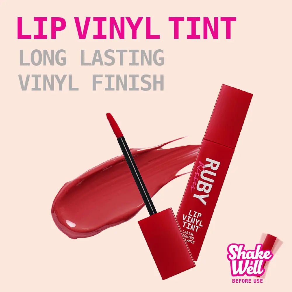 Ruby Kisses Lip Vinyl Tint Liquid Lipstick – Transfer - Proof, Bold Color | 10 High - Impact Shades - Beauty Exchange Beauty Supply