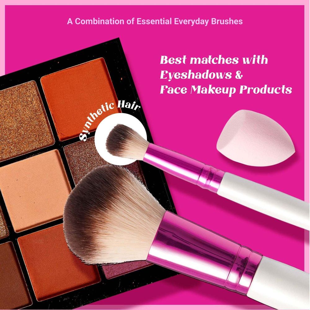 Ruby Kisses Makeup Brush Kit โ Face, Eye & Complexion Sets | 01, 02, 03 Variants - Beauty Exchange Beauty Supply