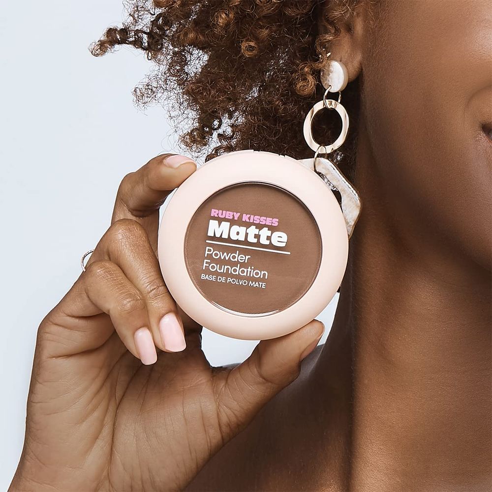 Ruby Kisses Matte Powder Foundation – Add Velvety Touch | 8 Shades | 0.35 oz - Beauty Exchange Beauty Supply