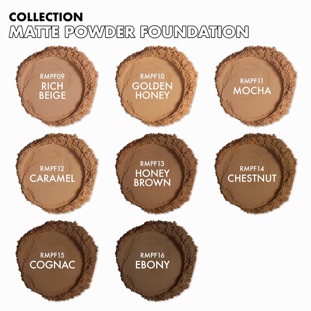 Ruby Kisses Matte Powder Foundation – Add Velvety Touch | 8 Shades | 0.35 oz - Beauty Exchange Beauty Supply