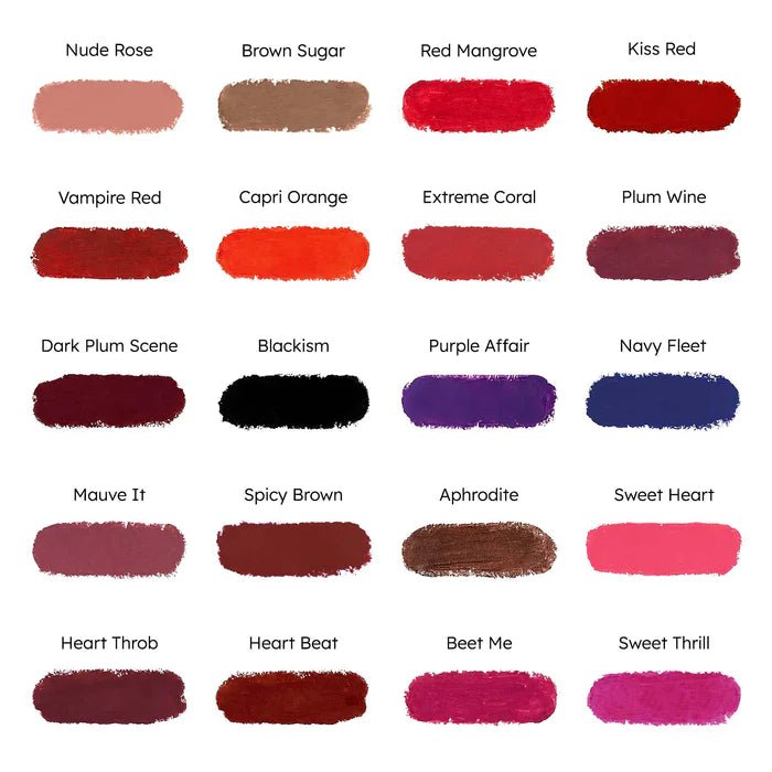 Ruby Kisses Mattest Matte Lipstick – Bold Color, Matte Finish | 18 NEW Stunning Shades - Beauty Exchange Beauty Supply