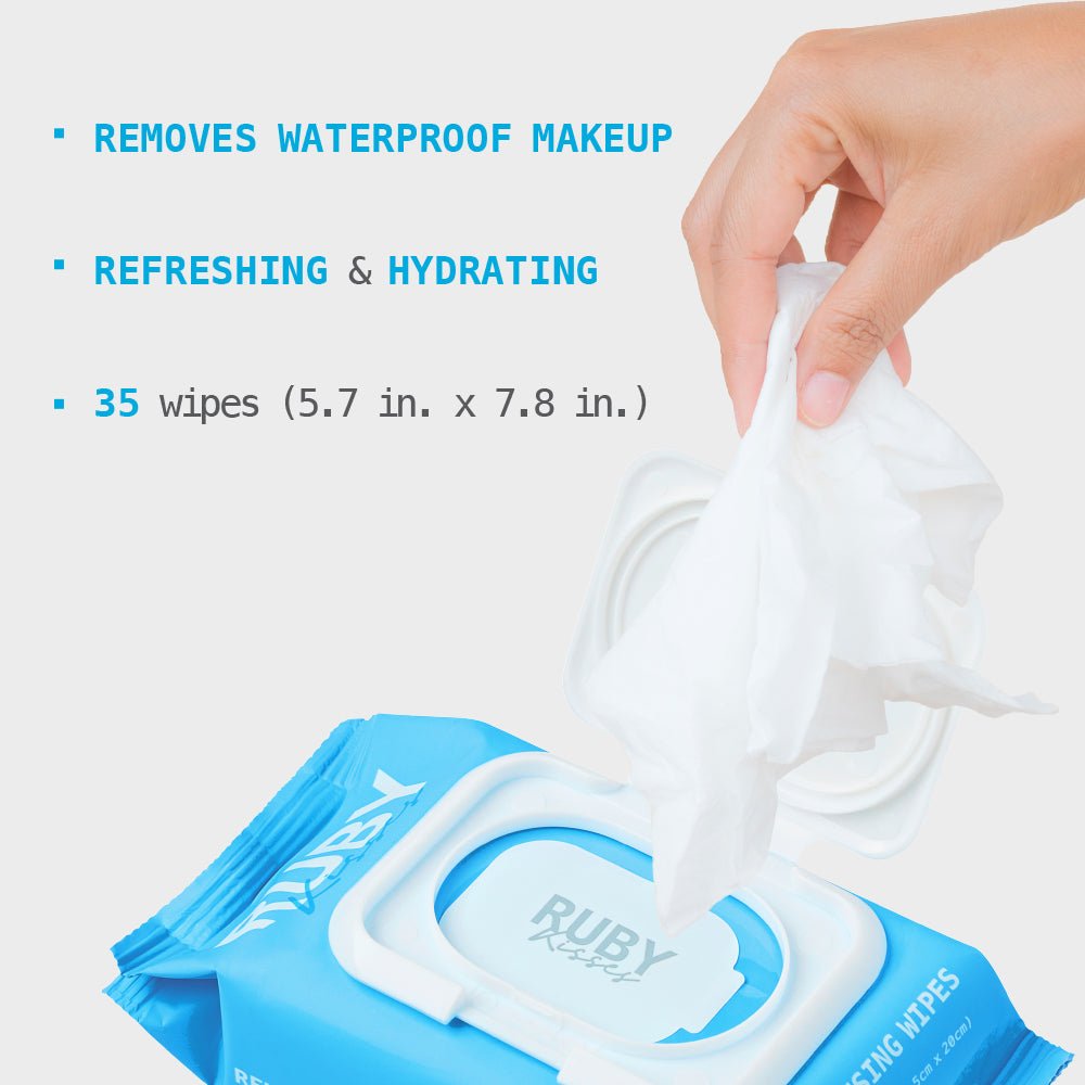 Ruby Kisses Micellar Waterproof Makeup Removing Wipes – Witch Hazel & Collagen Variants | Effortless Cleansing - Beauty Exchange Beauty Supply
