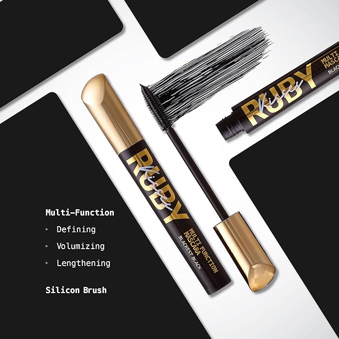 Ruby Kisses Multi - Function Mascara โ Water - Resistant, Defining, Volumizing & Lengthening | 2 Shades - Beauty Exchange Beauty Supply