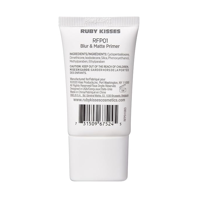 Ruby Kisses Never Touch Up Face Primer – Mattifying & Oil - Free | Velvety - Smooth Finish | 20ml / 0.67 oz - Beauty Exchange Beauty Supply