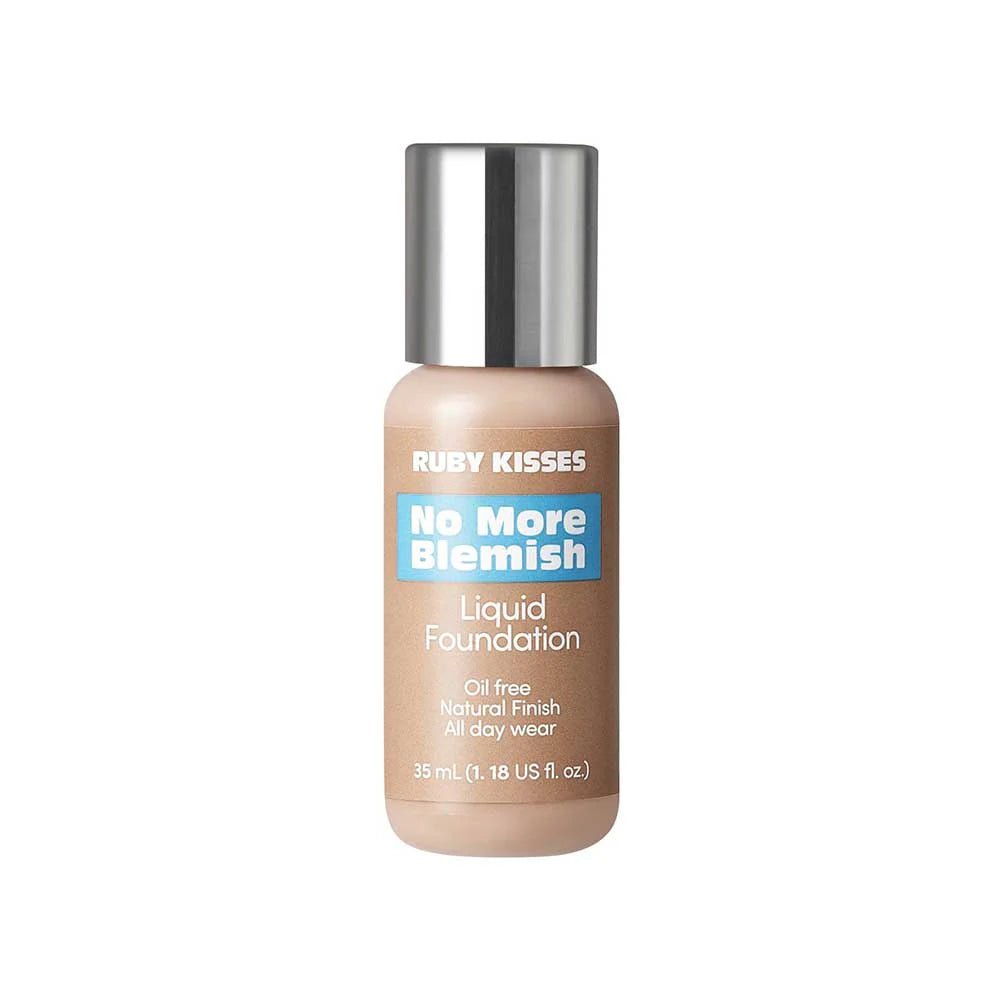 Ruby Kisses No More Blemish Liquid Foundation โ Semi - Matte, Skin - Perfecting Coverage | 7 Deep & Golden Shades - Beauty Exchange Beauty Supply