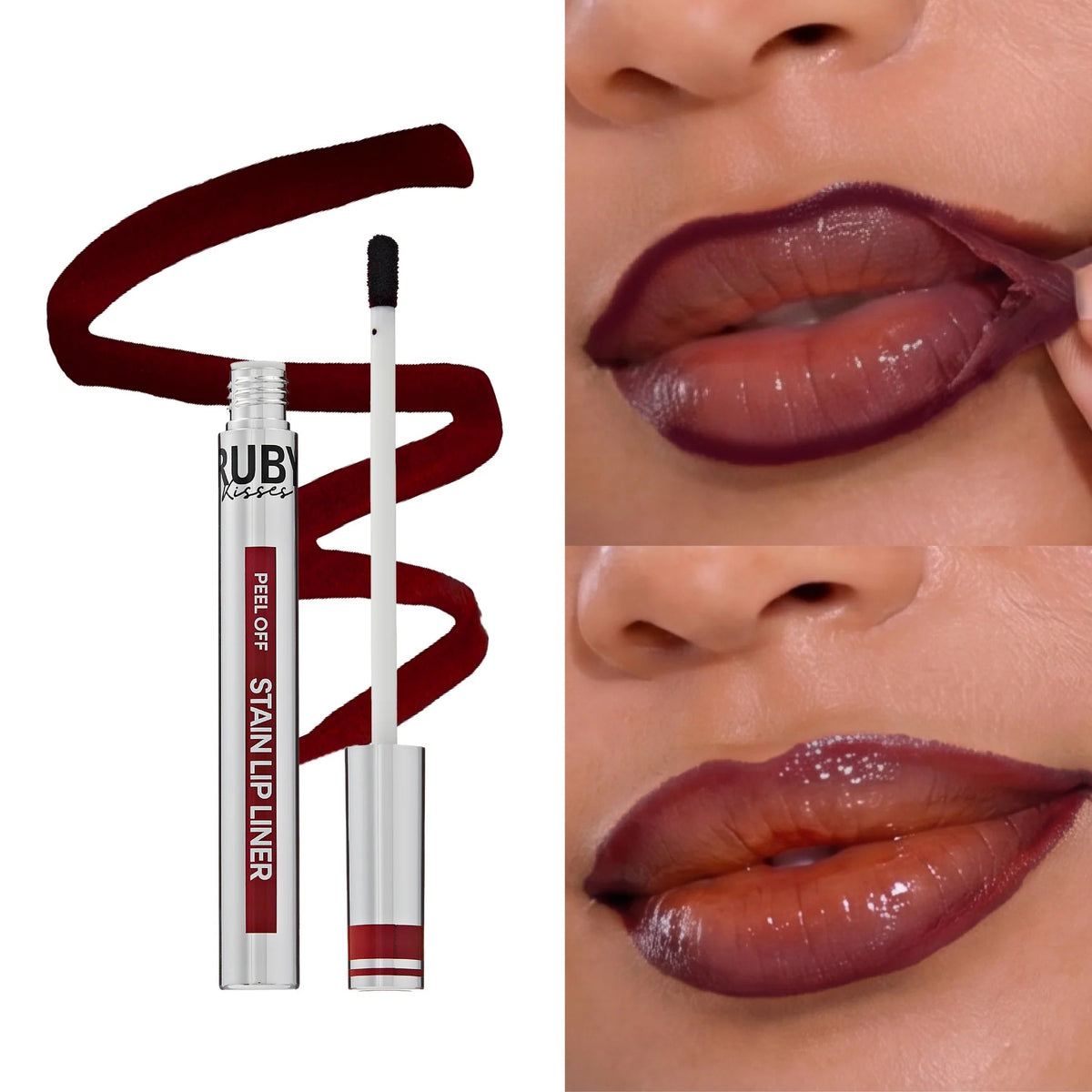 Ruby Kisses Peel Off Stain Lip Liner – 1.5ml - Beauty Exchange Beauty Supply