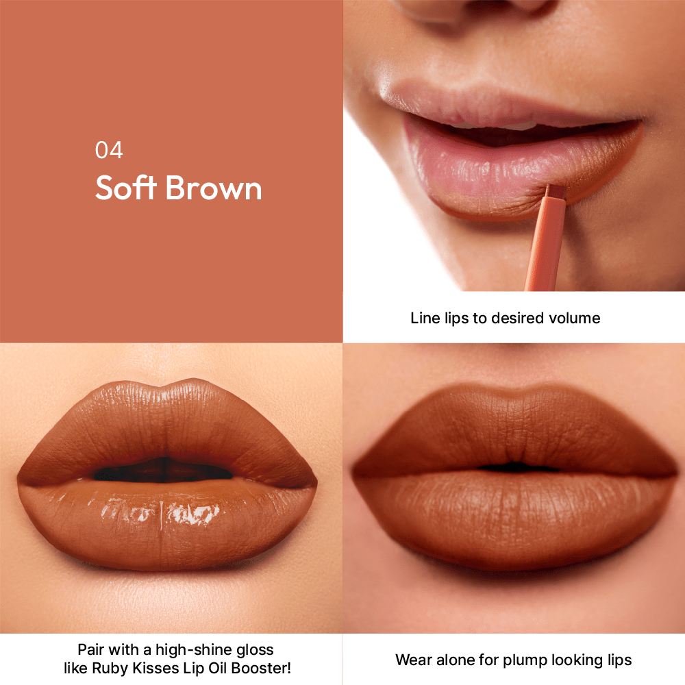 Ruby Kisses Plumping Lip Liner – Full, Volumized Lips with a Tingling Twist | 12 Shades - Beauty Exchange Beauty Supply