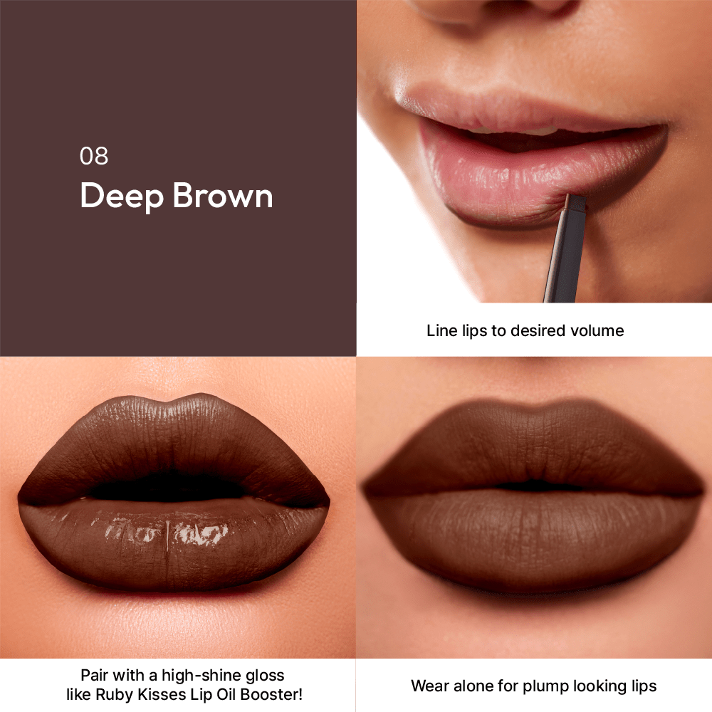 Ruby Kisses Plumping Lip Liner – Full, Volumized Lips with a Tingling Twist | 12 Shades - Beauty Exchange Beauty Supply