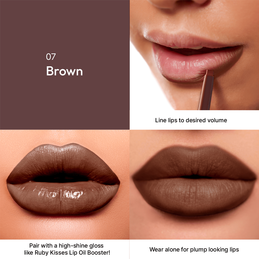 Ruby Kisses Plumping Lip Liner – Full, Volumized Lips with a Tingling Twist | 12 Shades - Beauty Exchange Beauty Supply