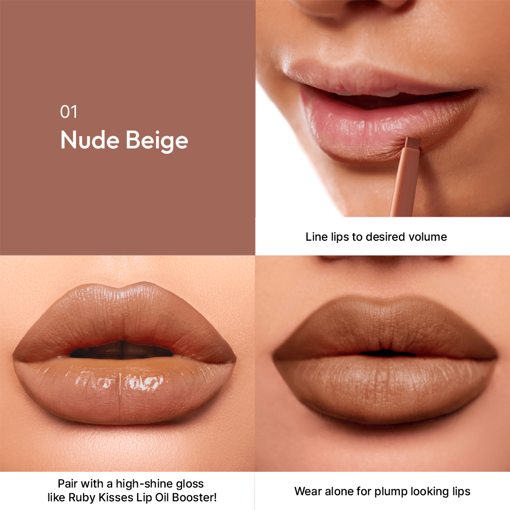 Ruby Kisses Plumping Lip Liner – Full, Volumized Lips with a Tingling Twist | 12 Shades - Beauty Exchange Beauty Supply