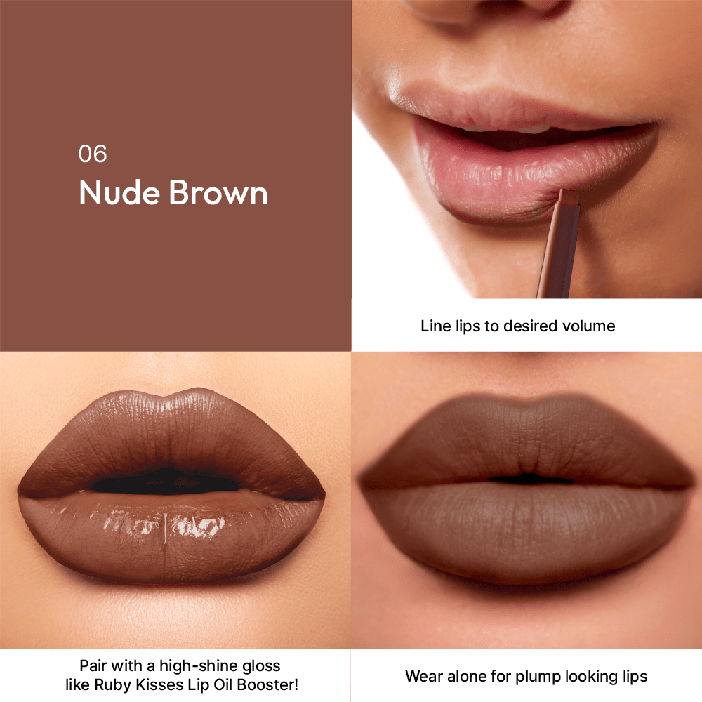 Ruby Kisses Plumping Lip Liner – Full, Volumized Lips with a Tingling Twist | 12 Shades - Beauty Exchange Beauty Supply