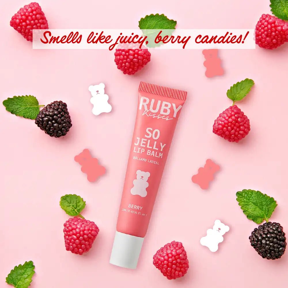 Ruby Kisses So Jelly Tinted Lip Balm – Scented, Hydrating Lip Treatment | 5 Flavors - Beauty Exchange Beauty Supply