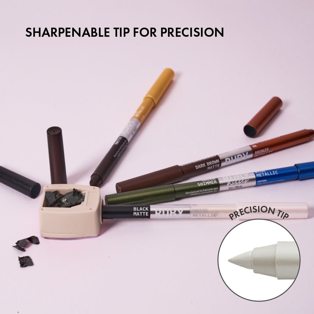 Ruby Kisses Waterproof Matte & Metallic Duo Eyeliner – Smudge - Proof, Long - Lasting Color | 4 Stunning Shades - Beauty Exchange Beauty Supply
