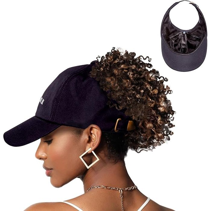 Satin Lined Backless Baseball Cap – One Size - Beauty Exchange Beauty Supply