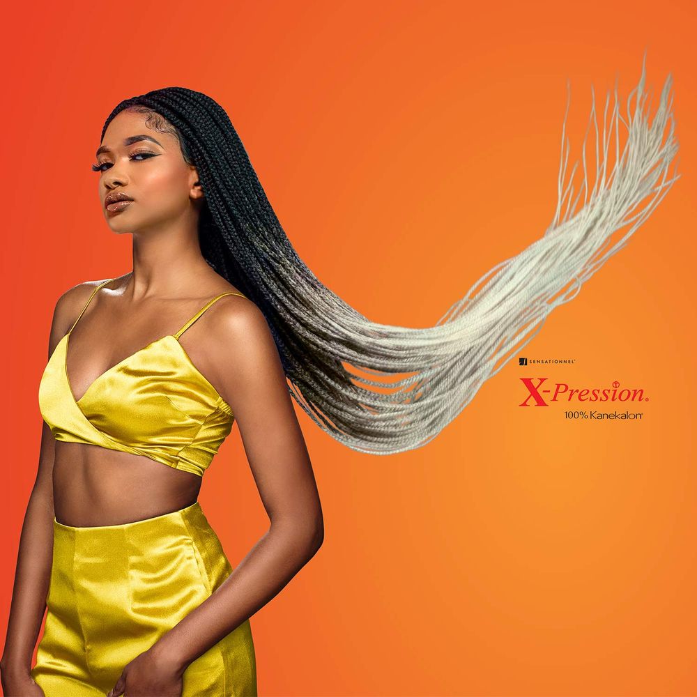 Sensationnel 3X X‑pression Synthetic Braiding Hair – Pre‑Stretched 58″ - Beauty Exchange Beauty Supply