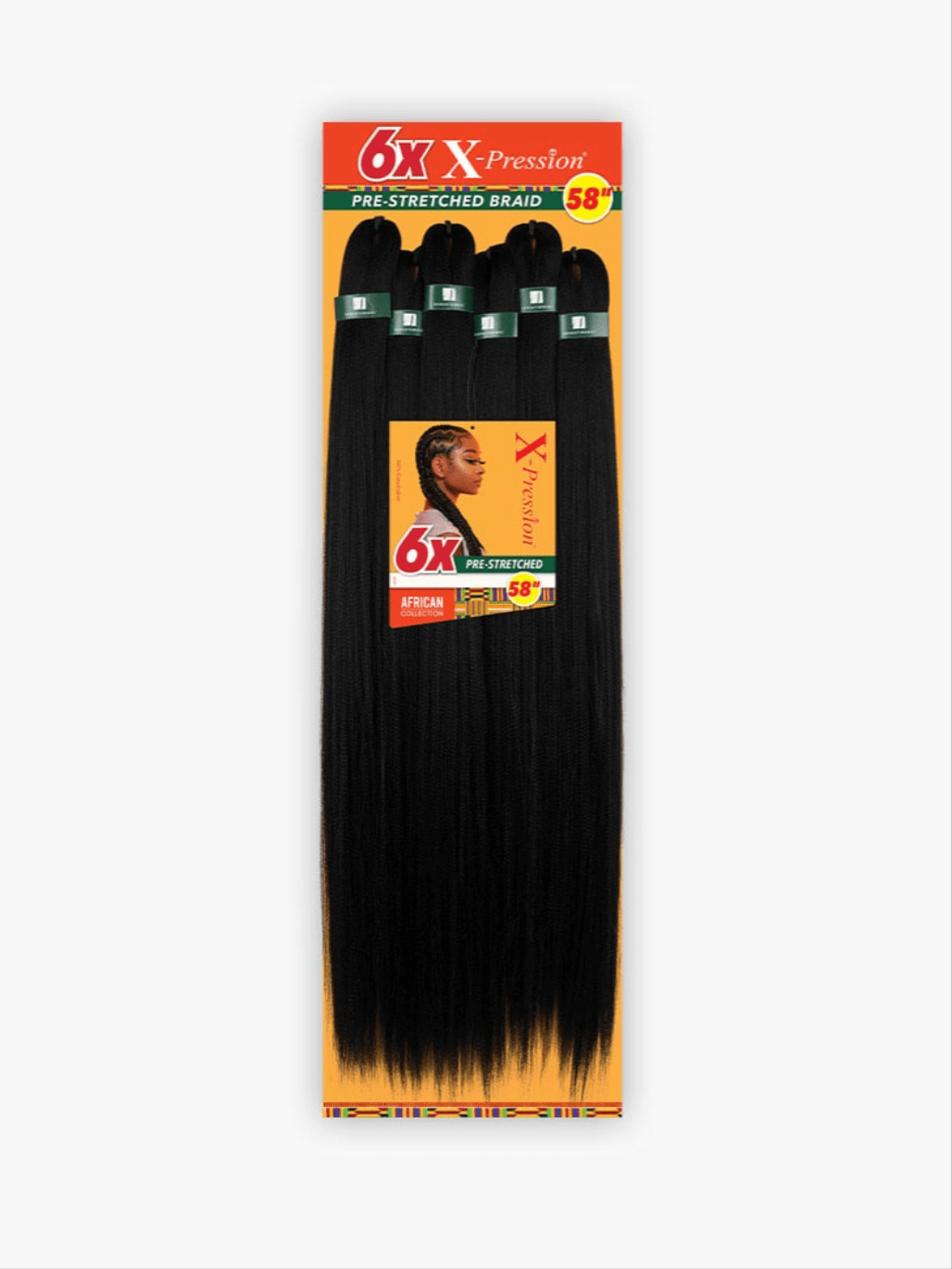 Sensationnel 6X X - Pression Pre - Stretched Braid โ 58โณ - Beauty Exchange Beauty Supply