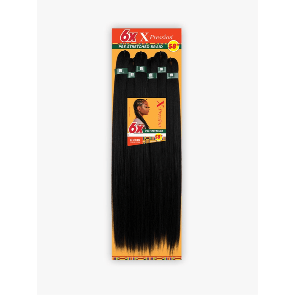 Sensationnel 6X X - Pression Pre - Stretched Braid – 58″ - Beauty Exchange Beauty Supply