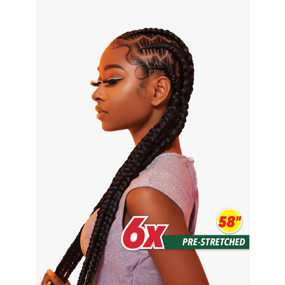 Sensationnel 6X X - Pression Pre - Stretched Braid – 58″ - Beauty Exchange Beauty Supply