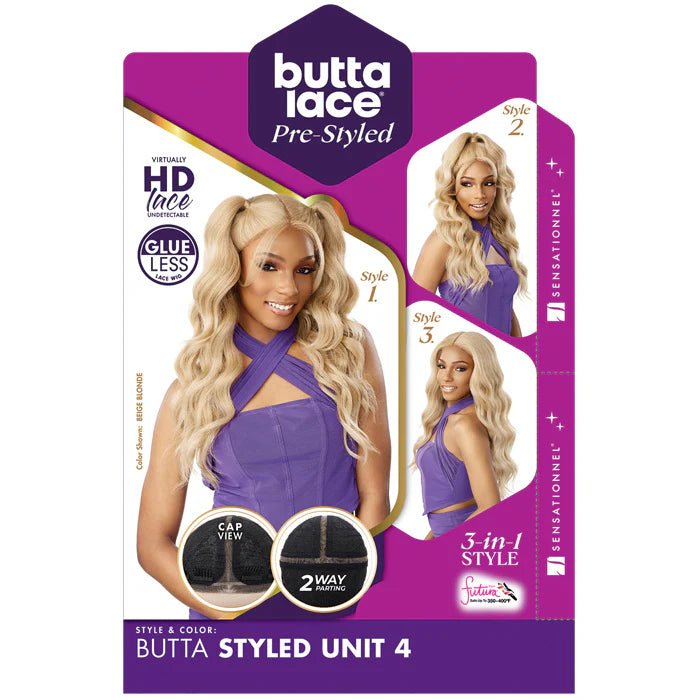 Sensationnel Butta Lace Pre - Styled Glueless HD Lace Front Wig – BUTTA STYLED UNIT 4 | Ready - to - Wear Elegance | - Beauty Exchange Beauty Supply