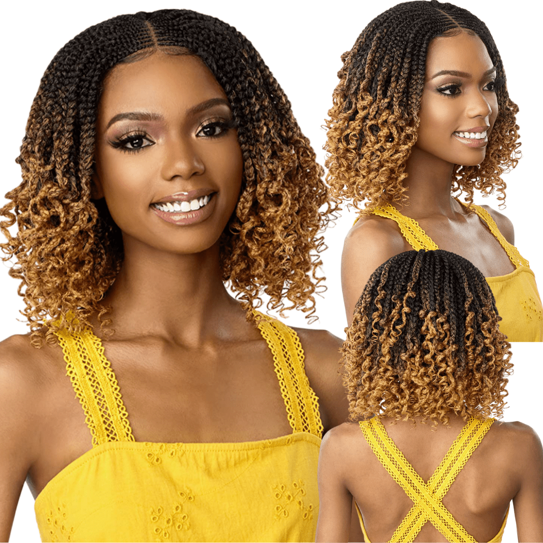 Sensationnel Cloud 9 4x4 Braided Lace Wig - Feed - In Box Braid Twist 12" - Beauty Exchange Beauty Supply