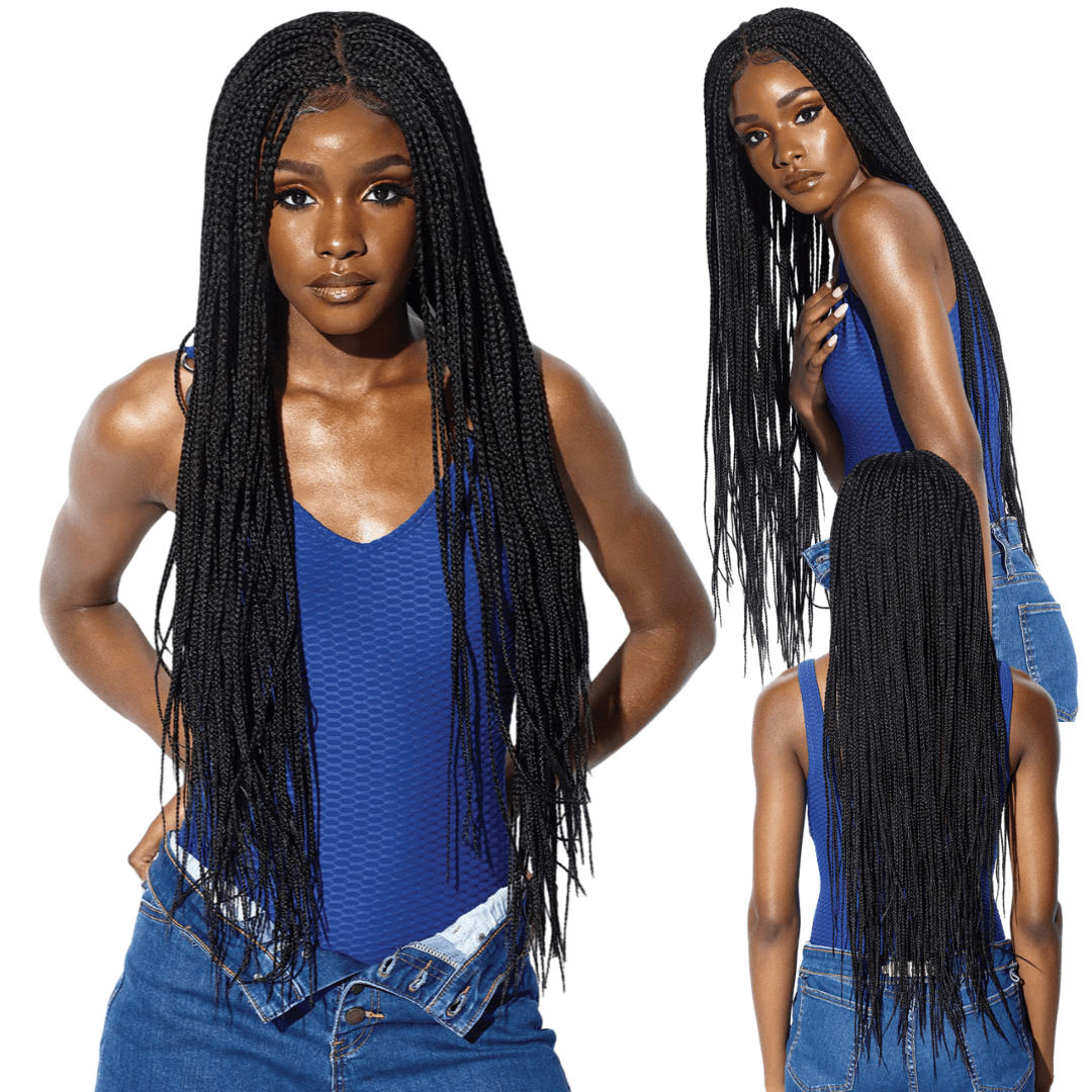 Sensationnel Cloud 9 RUWA 4x4 Synthetic Swiss Lace Wig - Box Braid 36" - Beauty Exchange Beauty Supply