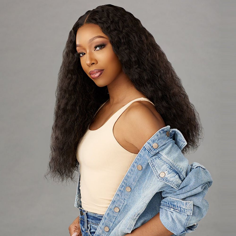 Sensationnel Curls Kinks & Co Kinky Edges Y Part HD Lace Wig - Kinky Braid Out 20" - Beauty Exchange Beauty Supply