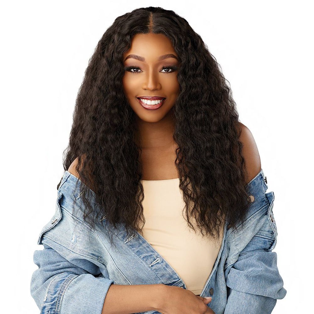 Sensationnel Curls Kinks & Co Kinky Edges Y Part HD Lace Wig - Kinky Braid Out 20" - Beauty Exchange Beauty Supply